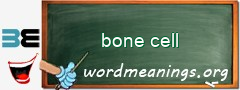 WordMeaning blackboard for bone cell